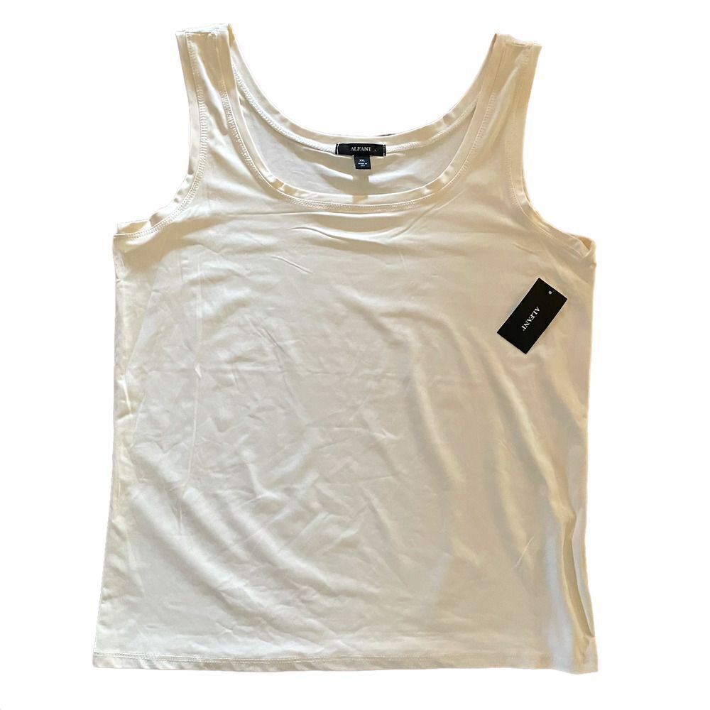 NWT Alfani Fresh Cream Tank Top XXL